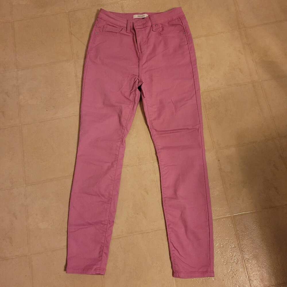 Zenana pink skinny pants